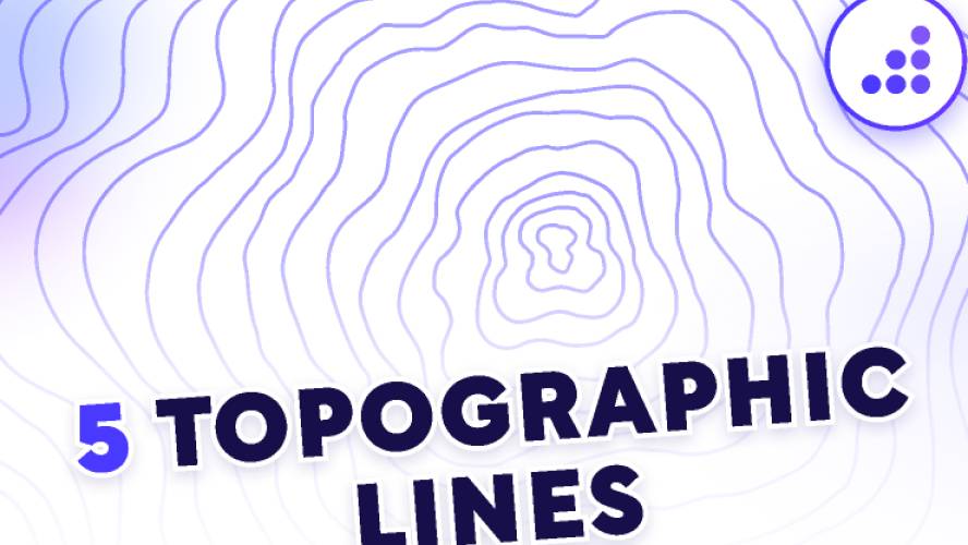 Topographic Lines & Patterns Figma Illustrations