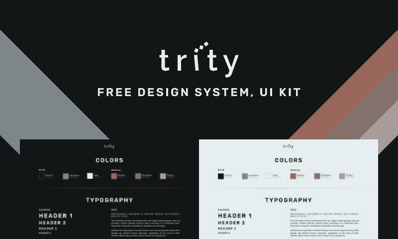 Trity – Free Figma Design System, UI Kit | UI4Free