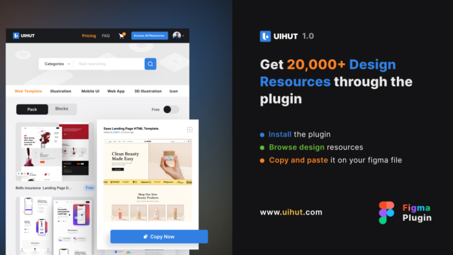 UIHUT - UI Kit, Illustrations, 3D Assets, Icons