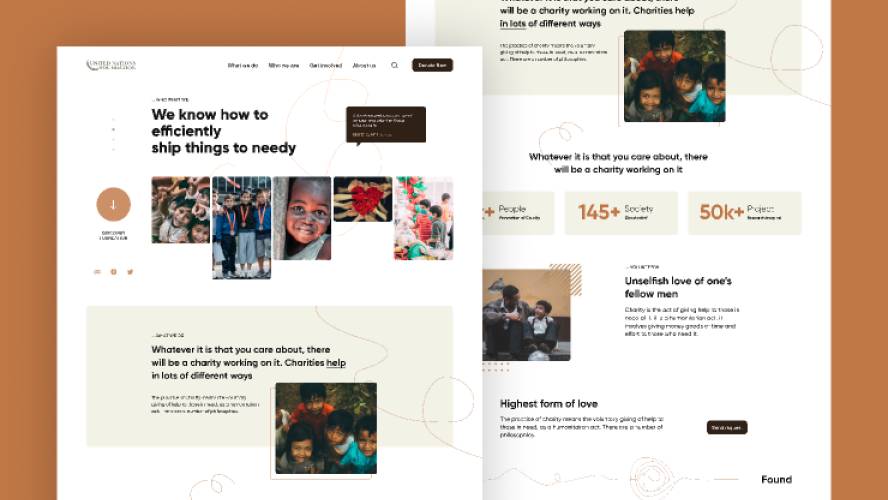 UN Foundation website figma template