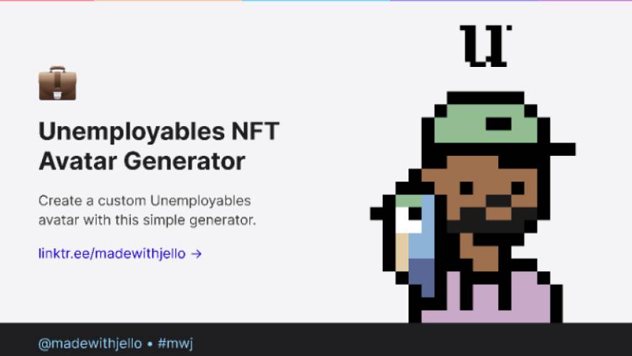 Unemployables NFT Avatar Generator Free Download