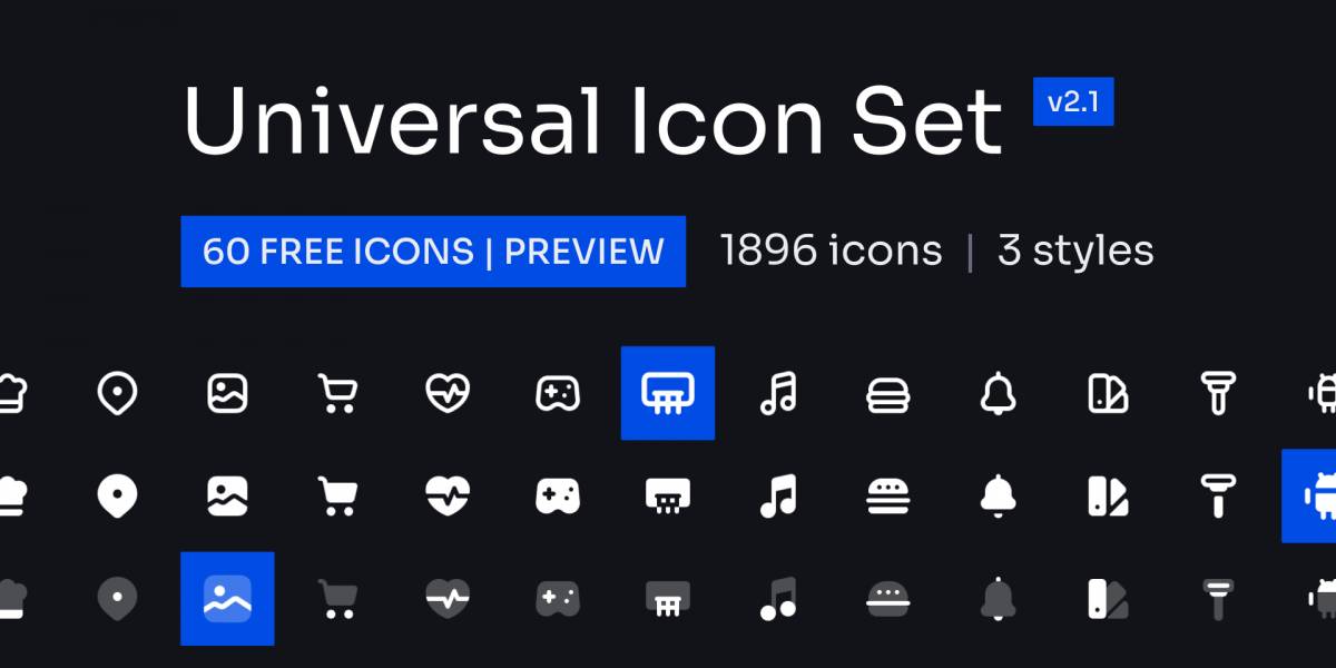 Universal Icon Set v2.0 | Preview