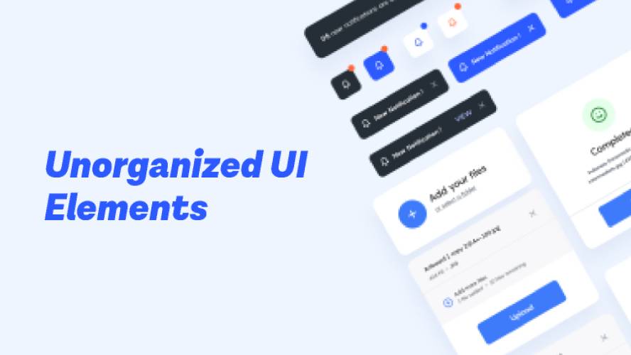 Unorganized UI Elements - Figma Free Download