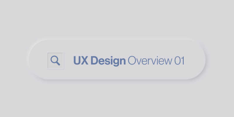 User experience overview 01