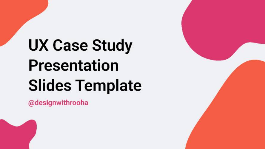 UX Case Study Presentation Template Figma Learning
