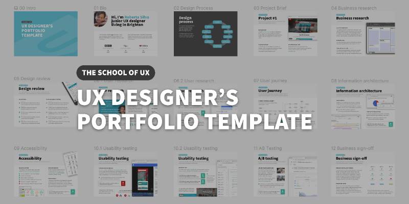 UX Designer's Portfolio template figma