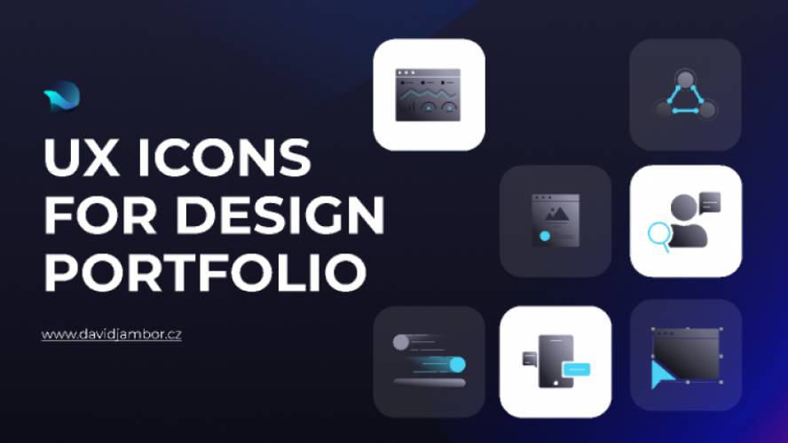 UX icons for design portfolio figma
