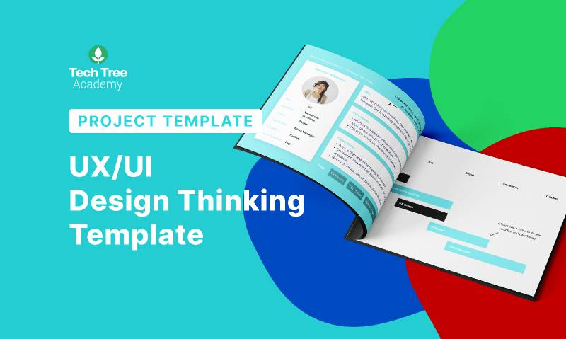 UX/UI Design Thinking Template - Ui4free.com image.