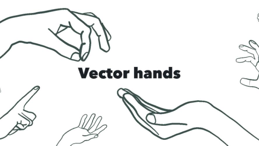 Vector hands figma template