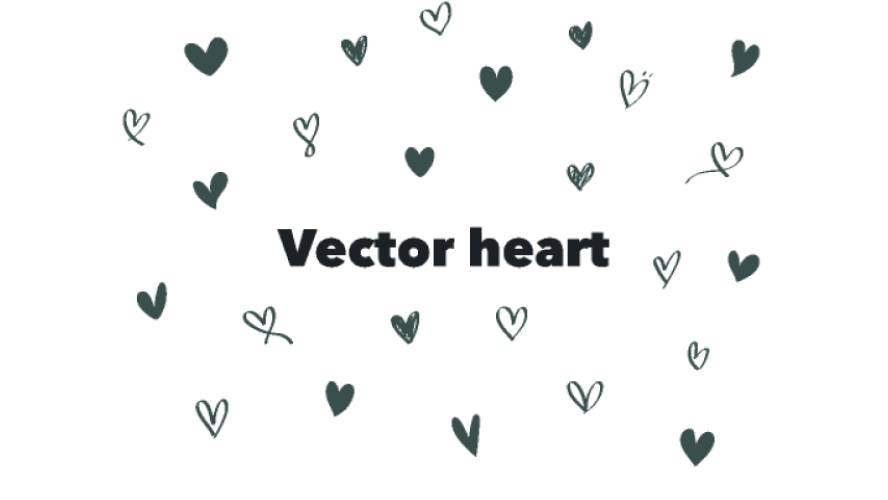 Vector heart figma template