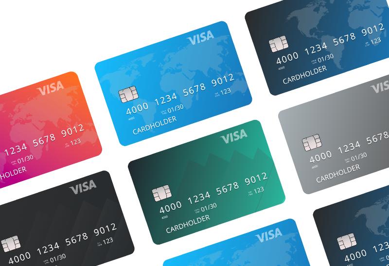 VISA Card design - Ui4free.com