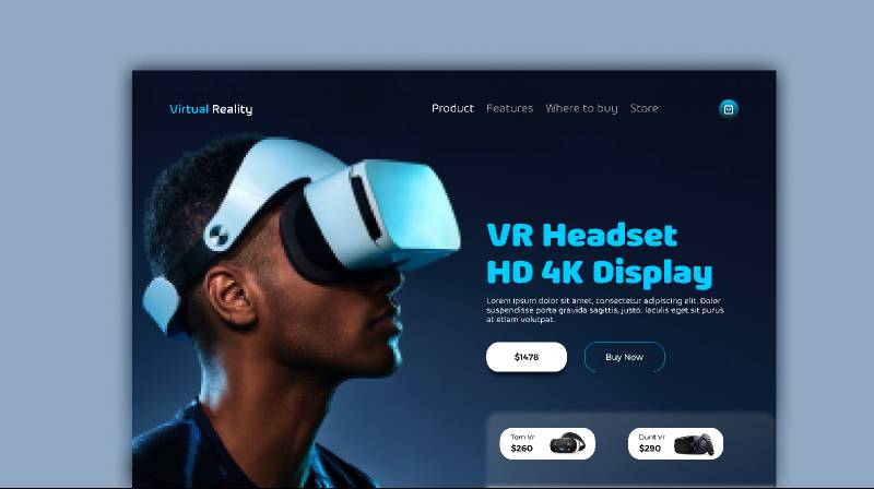 VR Headset Free Figma Website Template UI4Free VR Headset Free Figma Website Template UI4Free