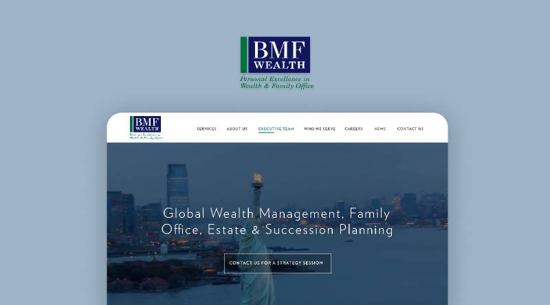 Wealth Management Company Figma Website Template UI4Free