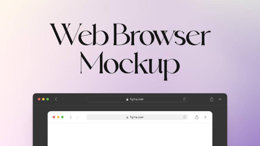Web Browser Mockup Figma Template