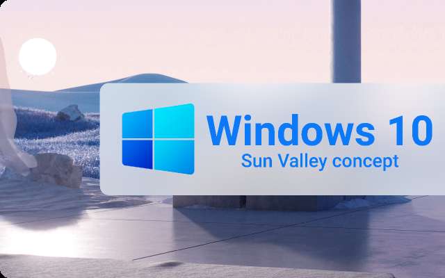 Windows 10 Sun Valley concept