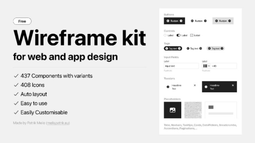 Wireframe Kit Figma Free Download