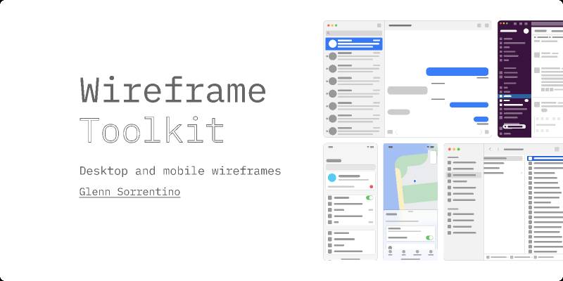 Wireframe Toolkit Desktop And Mobile Wireframe