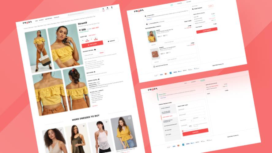 Woman Clothing Web Page UI kit Figma Website Template