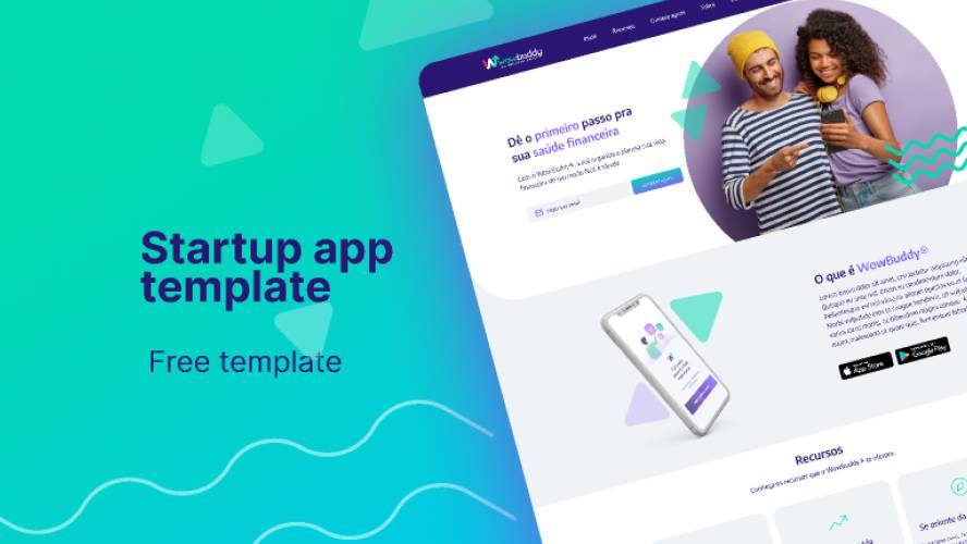 Wowbuddy StartUp Website Figma Template