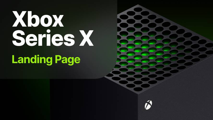 Xbox Series X Landing Concept Figma Template