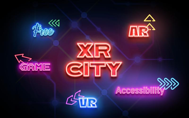 XR City Subway Map figma neon | UI4Free