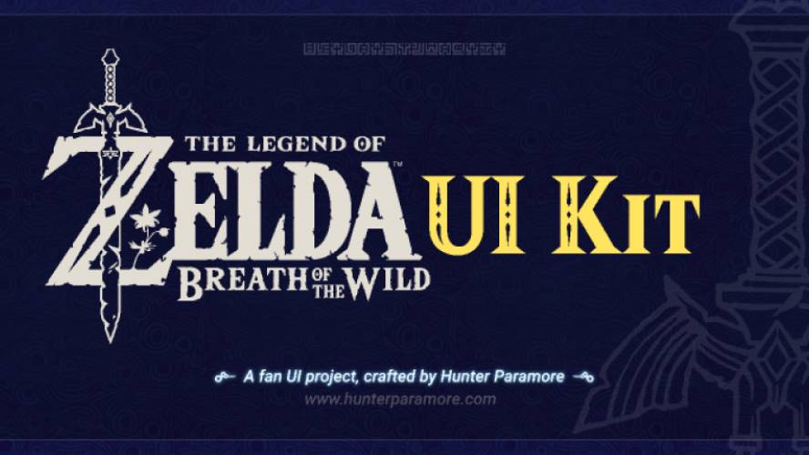 Zelda BOTW UI Game template